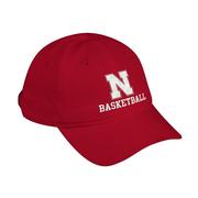 Nebraska Adidas Basketball Adjustable Hat